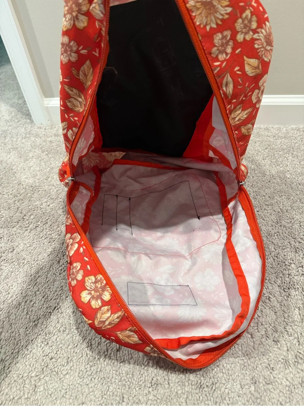 Jansport Red Floral Backpack